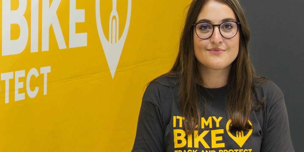 Werkstudentin Ann Kristin Kunz auf der Eurobike